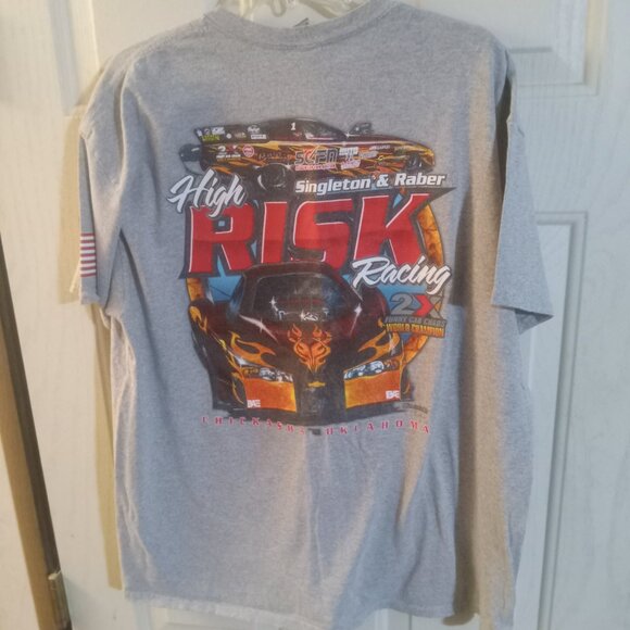 High Risk Racing Funny Car Racing Men's Graphic Short Sleeve T Shirt XL - Picture 5 of 8
